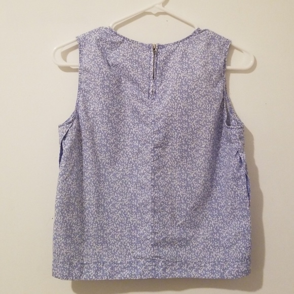 Blue print Blouse/ Tank Cotton Top - Picture 2 of 3